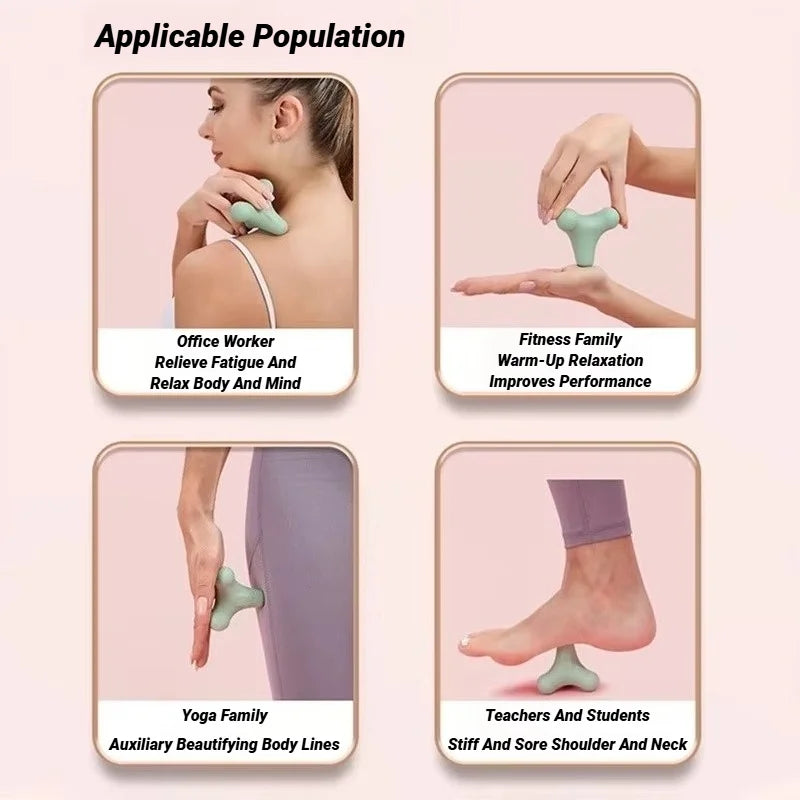 4-Point Fascia Massage Ball for a Full-Body Muscle & Trigger Point Relief