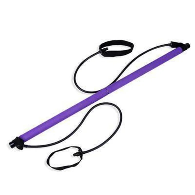 Portable Pilates Bar with Resistance Bands – Home Gym & Full-Body Workout Tool