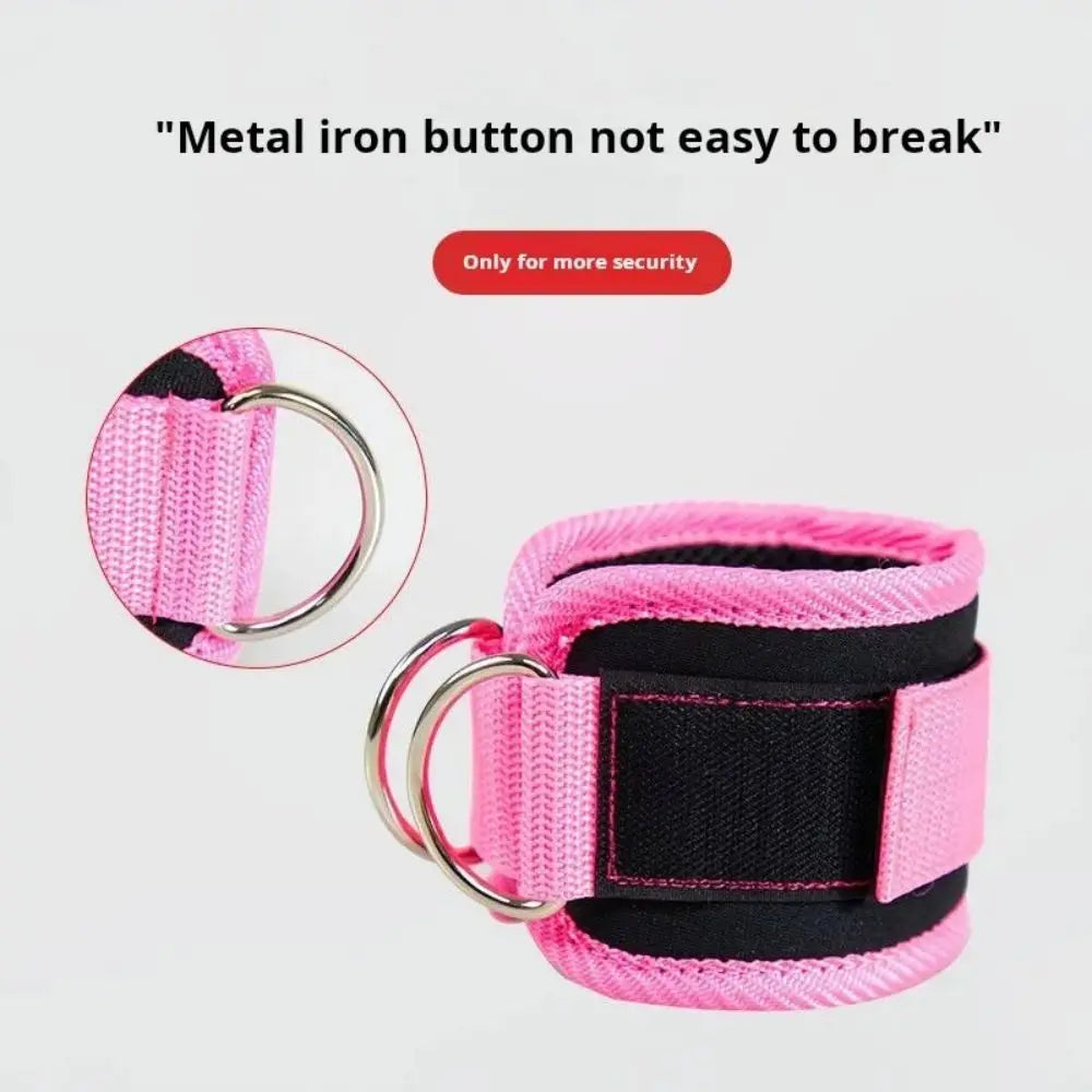 Adjustable D-Ring Support Cuffs for Gym Workouts