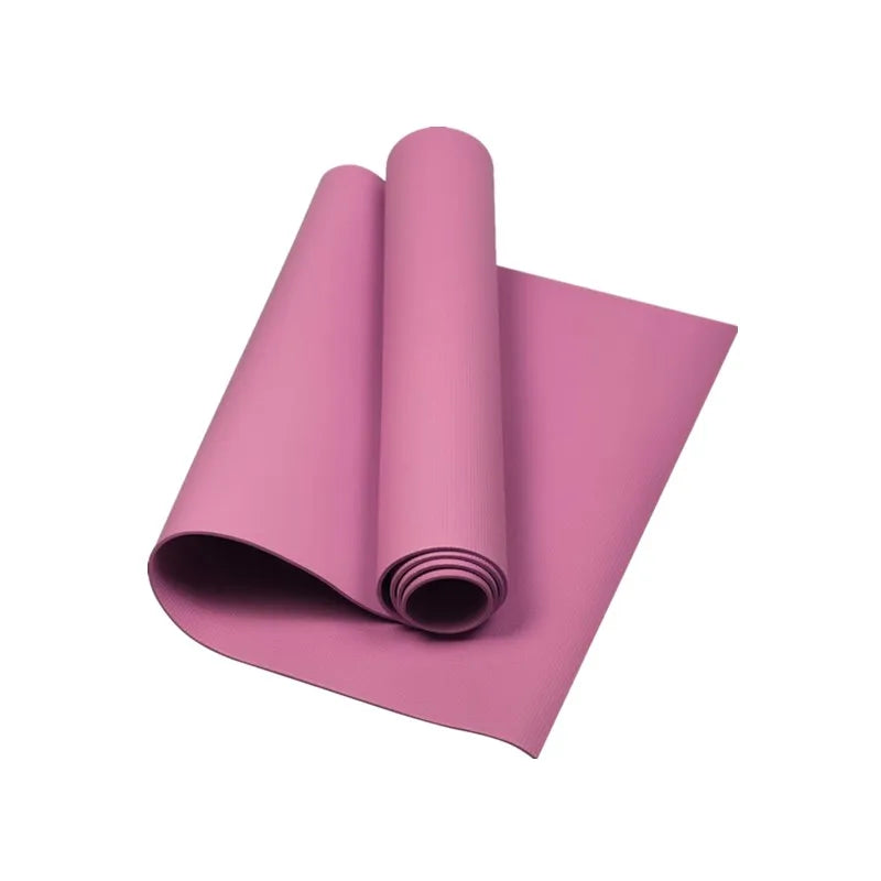 4mm Thick Anti-Slip Yoga Mat – for Exercise, Pilates & Gym Workouts