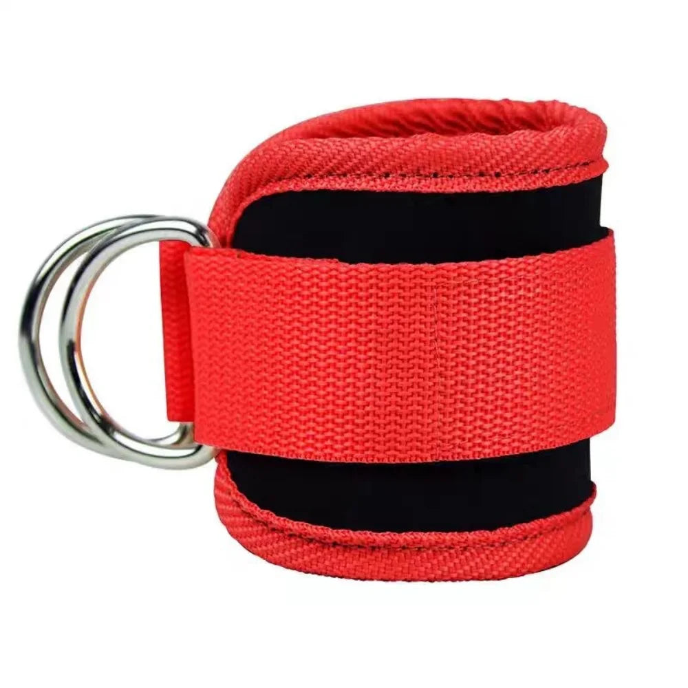 Adjustable D-Ring Support Cuffs for Gym Workouts