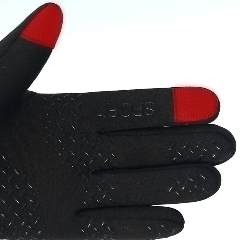 Winter Thermal Running Gloves for Outdoor Sports