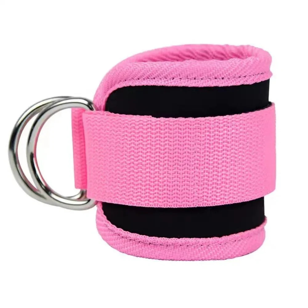 Adjustable D-Ring Support Cuffs for Gym Workouts