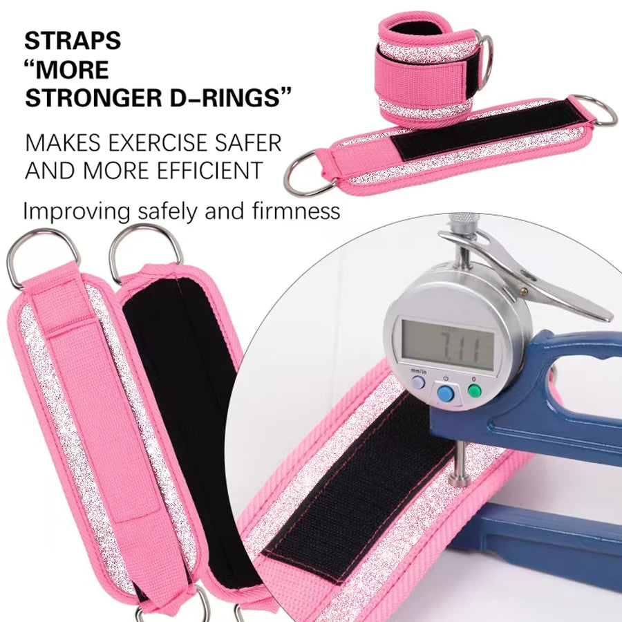 Adjustable Ankle Straps for Leg & Glute Workout