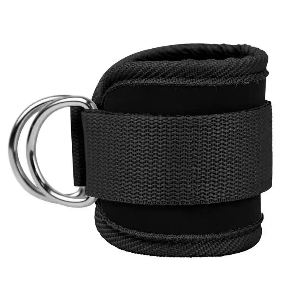 Adjustable D-Ring Support Cuffs for Gym Workouts