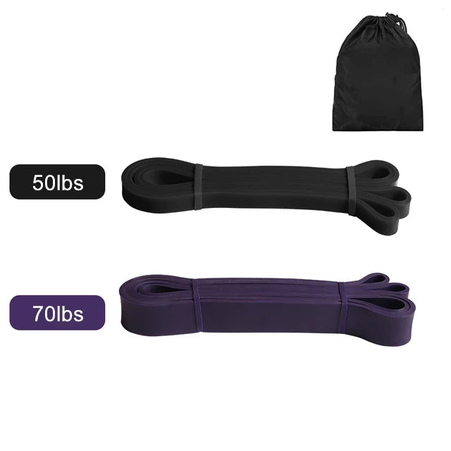 Latex Stretch Resistance Bands For Home Workout, Pilates and Gym.
