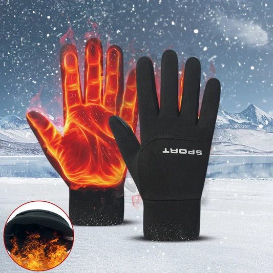 Winter Thermal Running Gloves for Outdoor Sports