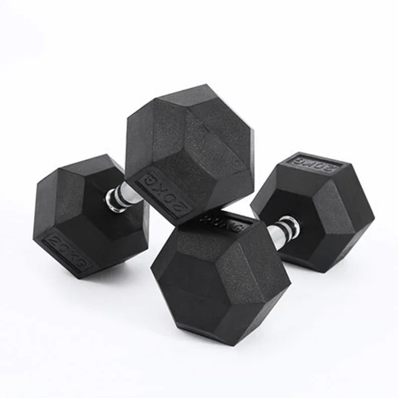 Hexagonal Fixed Dumbbells for Home Fitness