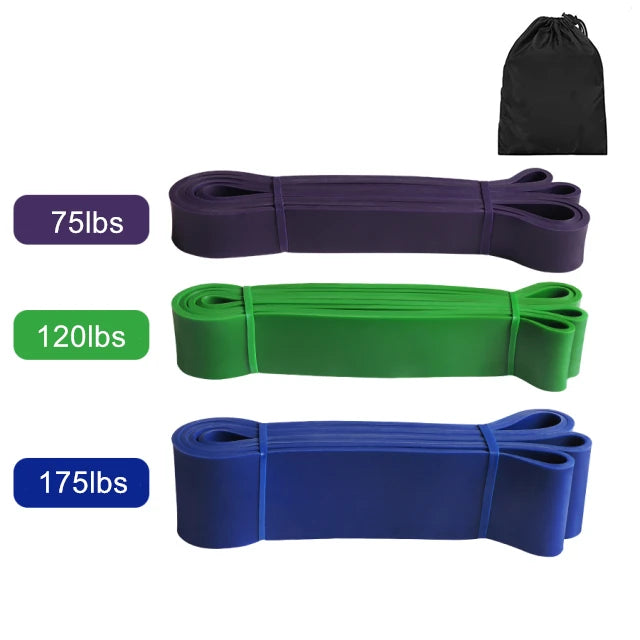Latex Stretch Resistance Bands For Home Workout, Pilates and Gym.