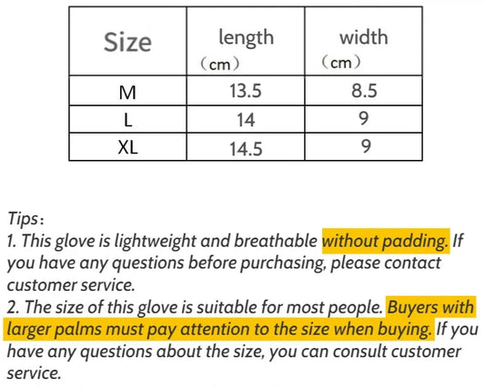 Fingerless Gym Training Unisex Gloves
