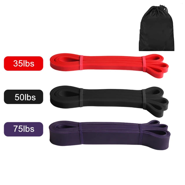 Latex Stretch Resistance Bands For Home Workout, Pilates and Gym.
