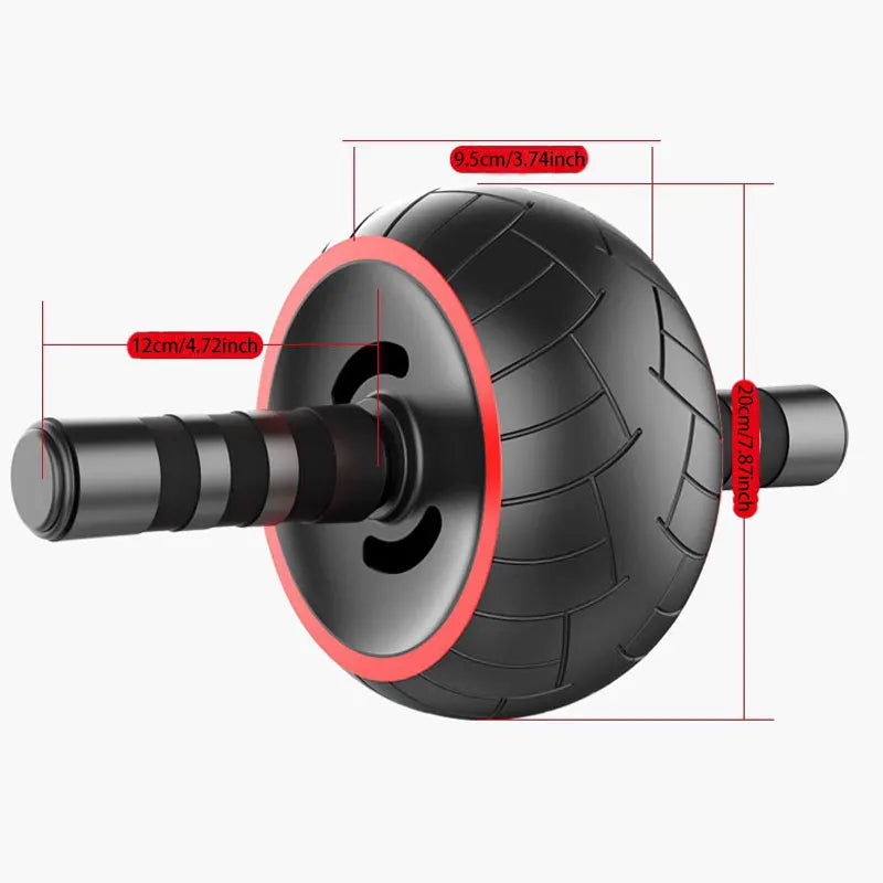 Single-Wheel Silent Ab Roller – Home Workout Core Trainer