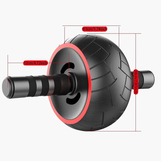 Single-Wheel Silent Ab Roller – Home Workout Core Trainer
