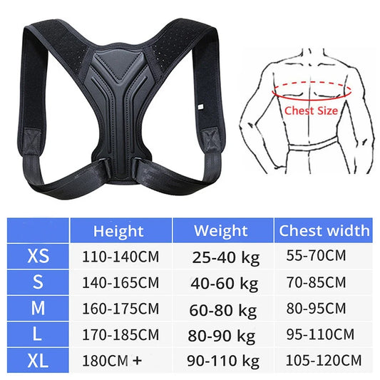 Adjustable Back & Shoulder Posture Corrector Belt