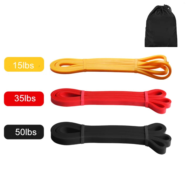 Latex Stretch Resistance Bands For Home Workout, Pilates and Gym.