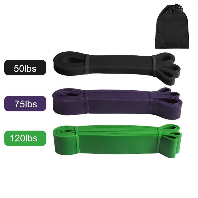 Latex Stretch Resistance Bands For Home Workout, Pilates and Gym.
