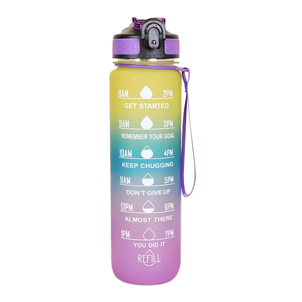 1L portable Water Bottle for Outdoor, Travel and Fitness