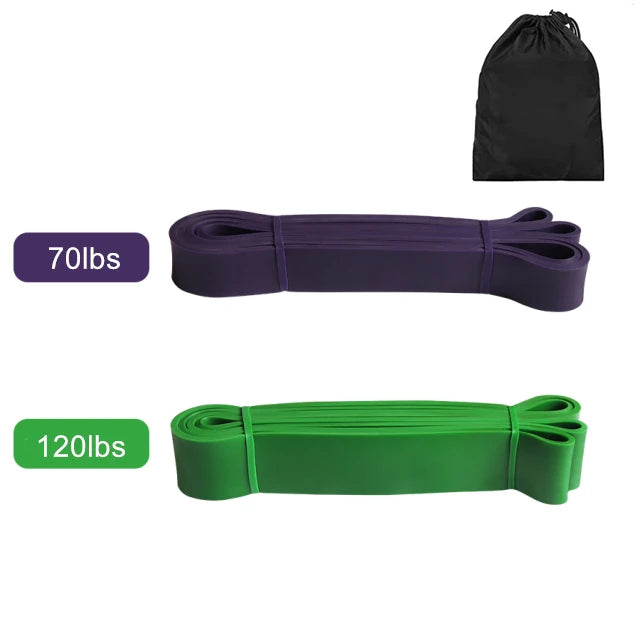 Latex Stretch Resistance Bands For Home Workout, Pilates and Gym.