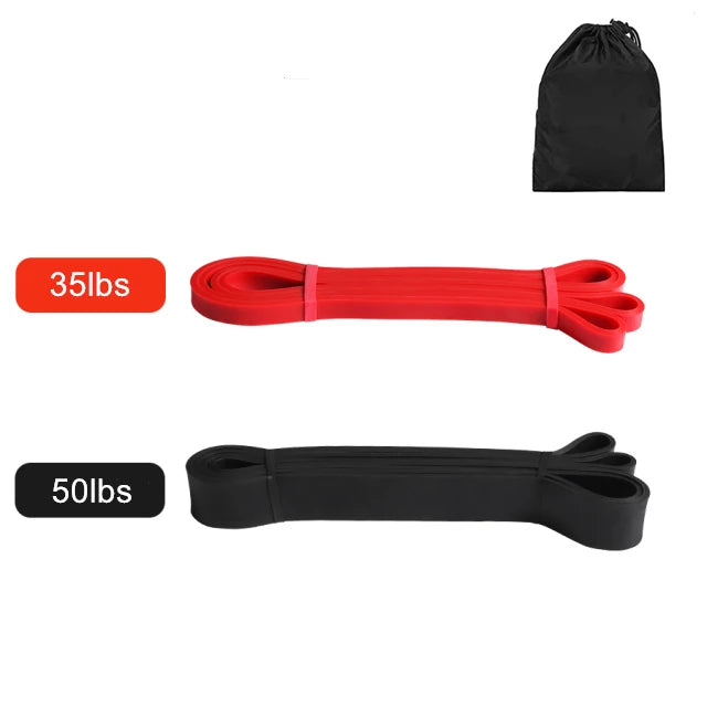 Latex Stretch Resistance Bands For Home Workout, Pilates and Gym.