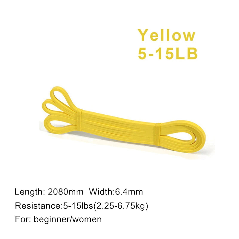 Latex Stretch Resistance Bands For Home Workout, Pilates and Gym.