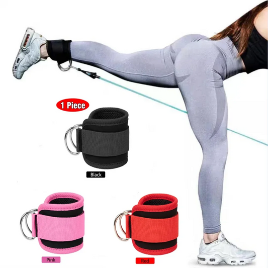 Adjustable D-Ring Support Cuffs for Gym Workouts